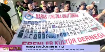 MARAŞ KATLİAMI’NIN 46. YILI ALEVİ KURUMLARININ ÖNCÜLÜĞÜNDE ANMA GERÇEKLEŞTİRİYOR – Maraş’ta 19-26 Aralık 1978’de Alevilere Yönelik Yapılan Katliamın 46. Yılında, Katledilenler Maraş’ta Anılıyor. – Can Aktüel Programı CanTV’de