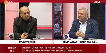 Mazlum Köse’nin hazırlayıp sunduğu Emeğin Sesi programının konuğu EMEP Genel Başkanı Seyit Aslan – Asgari ücret zammı – İşçi Hareketleri – Birleşik mücadelenin olanakları