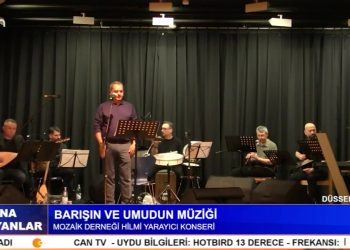 Mozaik Derneği Hilmi Yarayıcı Konseri ‘ Barışın Ve Umudun Müziği ‘ – Yargos Kotzaerıdıs’in kitabı Üzerine Söyleşi ‘ Rüya Topraklara Yolculuk ‘ – Düsseldorf – Cana Yansıyanlar Programı CanTV’de