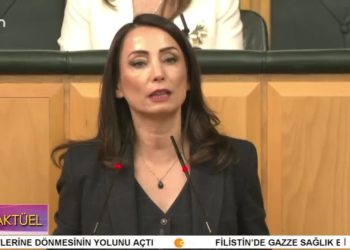 DEM Parti Grup Toplantısı, DEM Parti Eş Genel Başkanı Tülay Hatimoğulları konuşuyor..