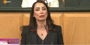 DEM Parti Grup Toplantısı, DEM Parti Eş Genel Başkanı Tülay Hatimoğulları konuşuyor..