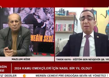 2024 Yılı Kamu Emekçileri İçin Nasıl Bir Yıl Oldu? – Mazlum Köse’nin Sunumuyla Emeğin Sesi Programının Konuğu Eğitim-Sen Nevşehir Şubesi Yürütme Kurulu Başkanı Tarık Kaya.