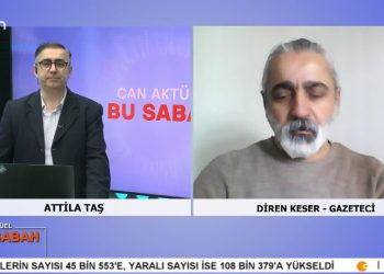 Attila Taş’ın sunumuyla Can Aktüel Bu Sabah’ın 2 Bölüm konuğu Gazeteci Diren Keser.