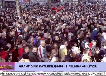 Gazeteci Hrant Dink, Katledilişinin 18. Yılında Agos Gazetesi Önünde Anılıyor.