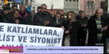 Suriye’de Alevilere Yönelik Katliamlar Dersim’de Protesto Ediliyor