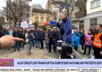 Alevi Örgütleri Frankfurt’da Suriye’deki Katliamları Protesto Ediyor.