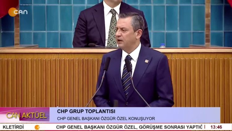 CHP Grup Toplantısı. CHP Genel Başkanı Özgür Özel Konuşuyor.