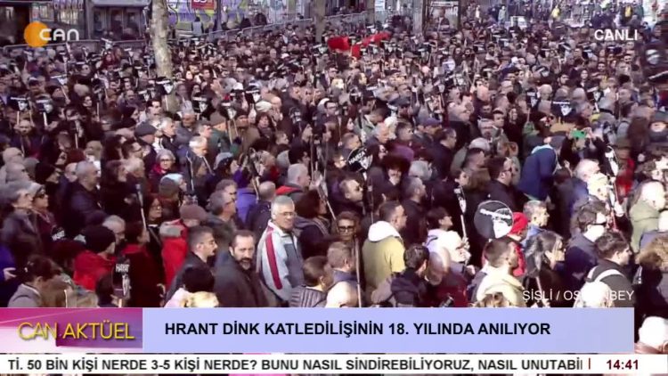 Gazeteci Hrant Dink, Katledilişinin 18. Yılında Agos Gazetesi Önünde Anılıyor.