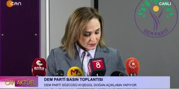 DEM Parti Basın Toplantısı, – Parti Sözcüsü Ayşegül Doğan Açıklama Yapıyor.