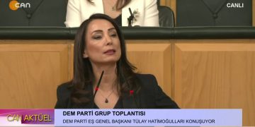 DEM Parti Grup Toplantısı, DEM Parti Eş Genel Başkanı Tülay Hatimoğulları konuşuyor..