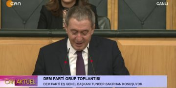 DEM Parti Grup Toplantısı, DEM Parti Eş Genel Başkanı Tuncer Bakırhan konuşuyor..