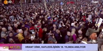 Gazeteci Hrant Dink, Katledilişinin 18. Yılında Agos Gazetesi Önünde Anılıyor.