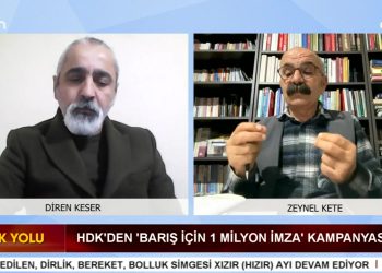 HDK ‘Barış için 1 Milyon İmza’ Kampanyası, – Diren Keser’in hazırlayıp sunduğu Hak Yolu Programının Konuğu: Pir Zeynel Kete.