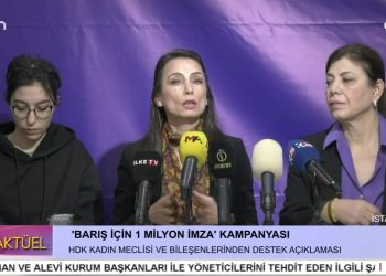 HDK’nin Kadın Meclisleri ve İttifakları ”Barış İçin 1 Milyon İmza” Kampanyasına Destek Açıklaması Yapıyor.