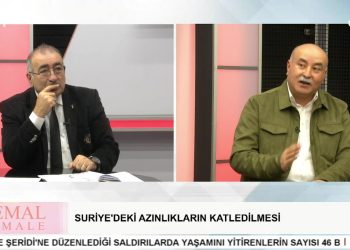 Hüseyin Kelleci ile Cemal Cemale programının konukları ABF Genel Sekreteri Özgür Kaplan Gazeteci Ahmet Bakır Kürecik Gürpınar Köyü Muhtarı İbrahim Duman Cumhuriyet Haber Muhabiri Mehmet Menekşe Gazeteci Binali Efe CHP Tokat Meclis Üyesi Leyla Doğan Zara Cemevi Başkanı Metin Erkam