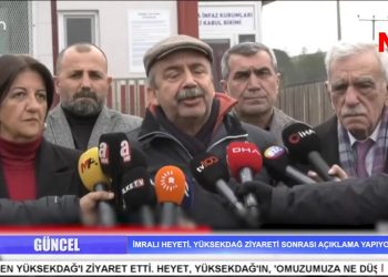 Kayyuma Karşı Binler Mersin Adliyesi Önünde – İmralı Heyeti, Yüksekdağ Ziyareti Sonrası Açıklama Yapıyor – ‘Suriye’de Alevi Nüfusu Savunmasızdır’ – ‘MESEM’ler Tarikatların Ucuz İşgücü Merkezlerine Dönüştü’ – Termik Santral Elbistan’ı Zehirliyor