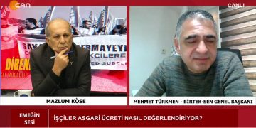 Mazlum Köse ile Emeğin Sesi programının konuğu BİRTEK-SEN Genel Başkanı Mehmet Türkmen