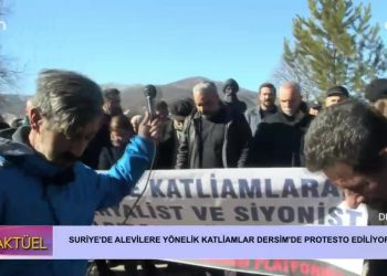 Suriye’de Alevilere Yönelik Katliamlar Dersim’de Protesto Ediliyor