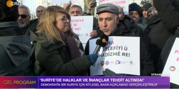 Suriye’de Halklar ve İnançlar Tehdit Altında! – Strasbourg’da Alevi Kurumları Kitlesel Basın Açıklaması Yaptı, – Elif Sonzamancı ile Özel Program.