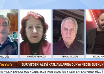 Suriye’deki Alevi Katliamlarına Dünya Neden Suskun ? – Zeynel Gül’ün Hazırlayıp Sunduğu Sözün Özü Programının Konukları Araştırmacı / Yazar Hamide Rencüs, Akademisyen / Yazar / Alevi Düşünce Ocağı Yöneticisi Kemal Akgün Ve Alevi Aktivist Nidal Havari