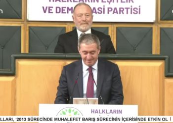 DEM Parti Grup Toplantısı, DEM Parti Eş Genel Başkanı Tuncer Bakırhan konuşuyor..