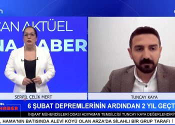6 Şubat Depremlerinin2. Yılı – PSAKD Mamak Şubesi’nin 15. Olağan Genel Kurulu Yapıldı – Akdeniz Belediyesi’nde İşçi Kıyımına Tepki – Serpil Çelik Mert İle Can Aktüel Ana Haber Programının Konuğu İnşaat Mühendisleri Odası Adıyaman TemsilcisiTuncay Kaya