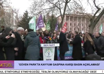 Güven Park’ta Kayyum Gaspına Karşı Basın Açıklaması