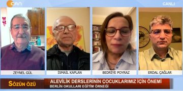 Alevilik Derslerinin Çocuklarımız İçin Önemi – Zeynel Gül İle Sözün Özü Programının Konukları AABF Eski Eğitim Sorumlusu İsmail Kaplan, Berlin Cemevi Eğitim Sorumlusu Erdal Çağlar Ve Akademisyen Prof. Dr. Bedriye Poyraz