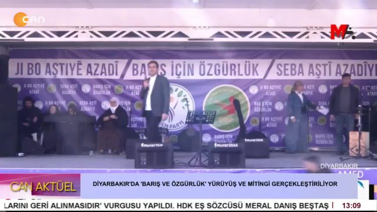 Diyarbakır’da ‘Barış ve Özgürlük’ yürüyüş ve Mitingi Gerçekleştiriliyor.