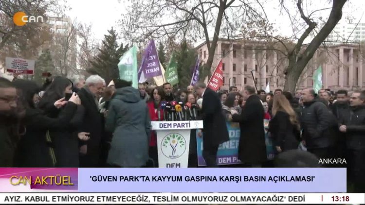 Güven Park’ta Kayyum Gaspına Karşı Basın Açıklaması