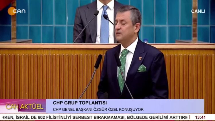 CHP Grup Toplantısı. CHP Genel Başkanı Özgür Özel Konuşuyor.