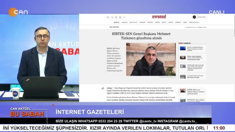 Attila Taş’ın Sunumuyla Can Aktüel Bu Sabah’ın Konuğu HBVAKV Nurhak Cemevi Başkanı Lütfi Yıldız. ( 2. Bölüm)