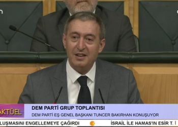 DEM Parti Grup Toplantısı, DEM Parti Eş Genel Başkanı Tuncer Bakırhan konuşuyor..