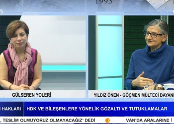 Gülseren Yoleri’nin Sunumuyla İnsan Hakları Programının Konuğu Göçmen Mülteci Dayanışma Ağı’ndan Yıldız Önen. – Vezir Muhammed Nourtani Davası’nda Cezasızlık – HDK ve Bileşenlere Yönelik Gözaltı ve Tutuklamalar