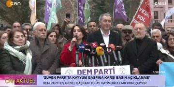 Güven Park’ta Kayyum Gaspına Karşı Basın Açıklaması