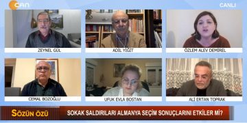 Sokak Saldırıları Almanya Seçim Sonuçlarını Etkiler Mi?, – Zeynel Gül İle Sözün Özü Programının Konukları: Cemal Bozoğlu – Yeşiller Partisi Bavyera Eyalet Milletvekili, Ali Ertan Toprak – CDU Milletvekili Adayı, Özlem Alev Demirel – Avrupa Parlamentosu Sol Parti Milletvekili,