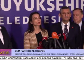 DEM PARTİ EŞ GENEL BAŞKANLARI İLE CHP GENEL BAŞLANI’NDAN ORTAK AÇIKLAMA