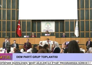 DEM Parti Grup Toplantısı, DEM Parti Eş Genel Başkanı Tülay Hatimoğulları  konuşuyor..