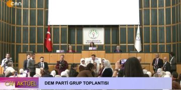 DEM Parti Grup Toplantısı, DEM Parti Eş Genel Başkanı Tülay Hatimoğulları  konuşuyor..