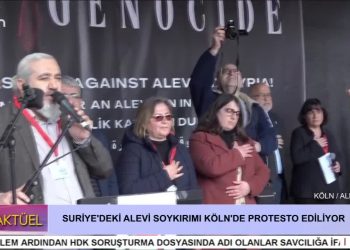 SURİYE’DEKİ ALEVİ SOYKIRIMI KÖLN’DE PROTESTO EDİLİYOR