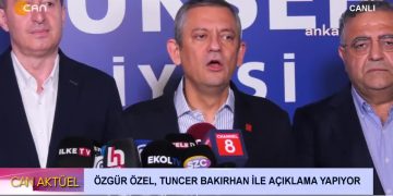 TUNCER BAKIRHAN VE ÖZGÜR ÖZEL ORTAK AÇIKLAMA YAPIYOR