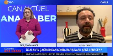 Alevilerin Eşit Yurttaşlık Hakkı Meclis Gündeminde – Birçok İlde 8 Mat etkinlikleri Düzenlendi – ‘ Kent Uzlaşısı ‘ Soruşturmasında İddianame Hazırlandı – Elif Sonzamancı İle Can Aktüel Ana Haber Prgramının Konuğu Hubyar Sultan Alevi Kültür Derneği Başkanı Aydın Deniz