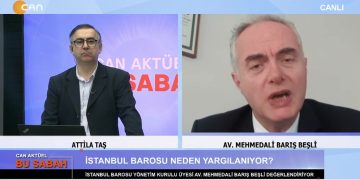 Attilâ Taş’ın sunumuyla Can Aktüel Bu Sabah’ın konuğu İstanbul Barosu Yönetim Kurulu Üyesi Av. Mehmedali Barış Beşli – 2. Bölüm