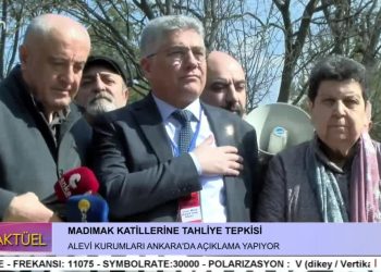 Madımak Katillerine Tahliye Tepkisi, 
Alevi Kurumları Ankara’da Açıklama Yapıyor.