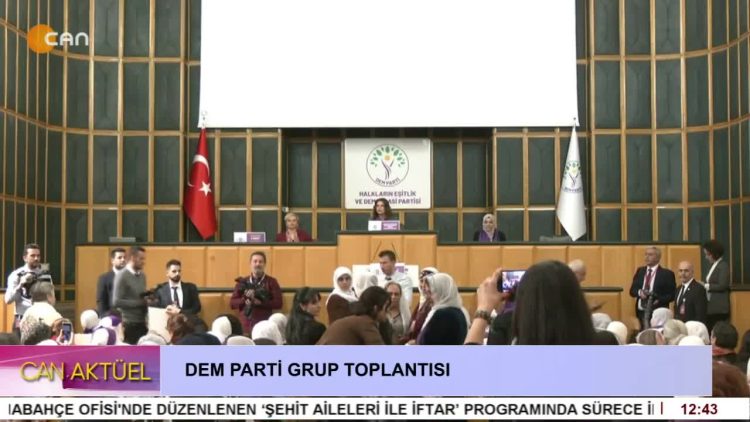 DEM Parti Grup Toplantısı, DEM Parti Eş Genel Başkanı Tülay Hatimoğulları  konuşuyor..