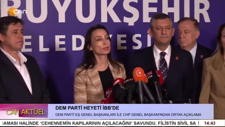 DEM PARTİ EŞ GENEL BAŞKANLARI İLE CHP GENEL BAŞLANI’NDAN ORTAK AÇIKLAMA