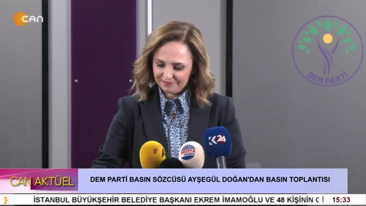 DEM PARTİ BASIN SÖZCÜSÜ AYŞEGÜL DOĞAN’DAN BASIN TOPLANTISI