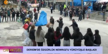 DERSİM’DE NEWROZ YÜRÜYÜŞÜ BAŞLADI