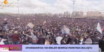 DİYARBAKIR’DA 100 BİNLE NEWROZ PARKI’NDA BULUŞTU