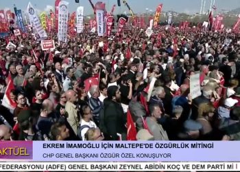 Ekrem İmamoğlu için Maltepe’de özgürlük Mitingi